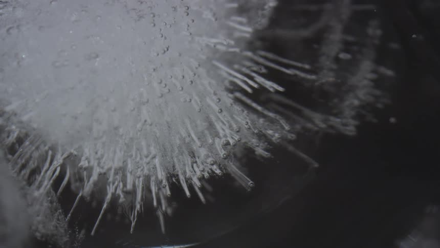 White black and gray colors that look like ice water and bubbles