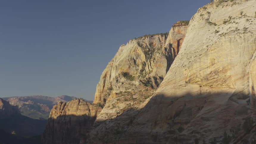 Tall rocky cliffs in mountains