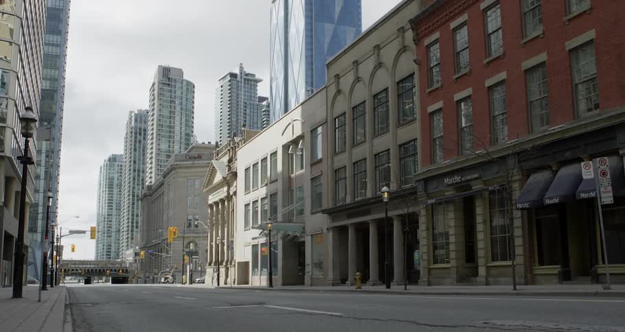 The streets are empty