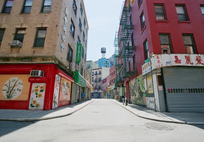 The city is empty during the day