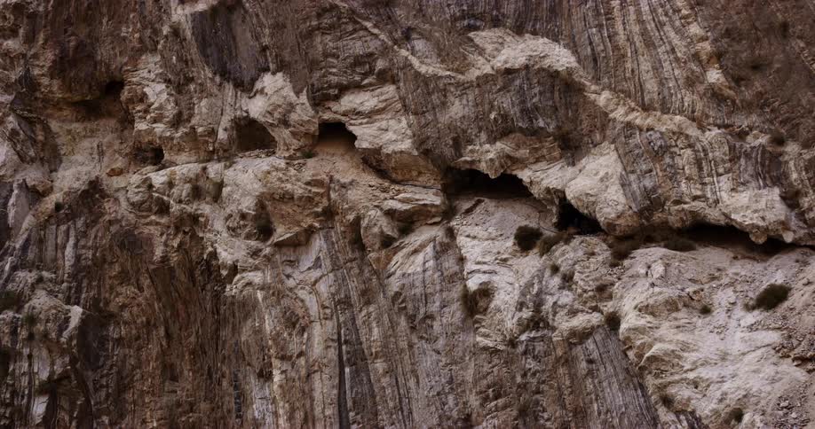 Close up of rock on a canyon