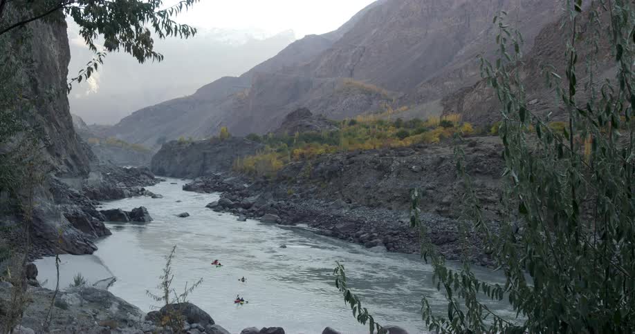 People kayaking in a river
