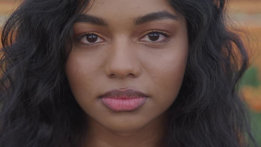 Close up of a teenage girls face