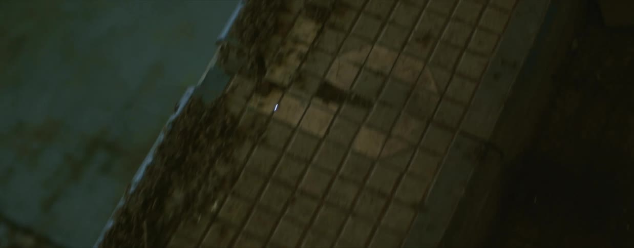 Dirty tile on a ledge