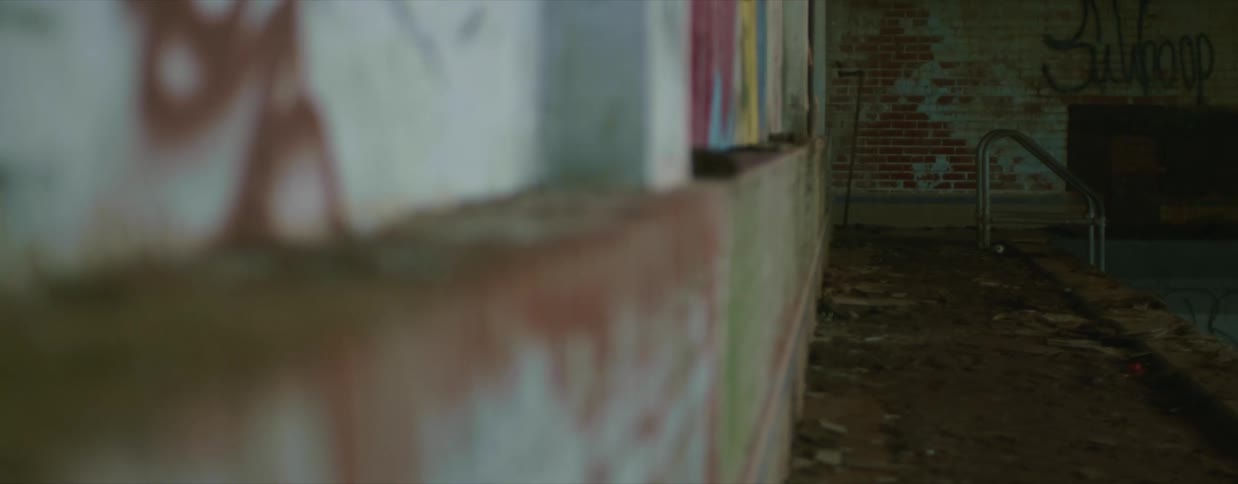 Graffiti in an abandoned building
