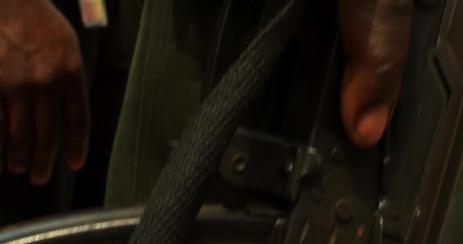 A man holding a gun