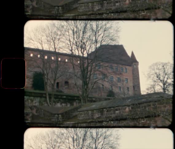The Imperial Castle of Nuremberg in the German winter