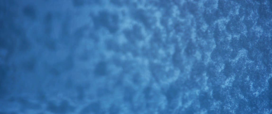 A window is covered in snow and ice during a winter storm