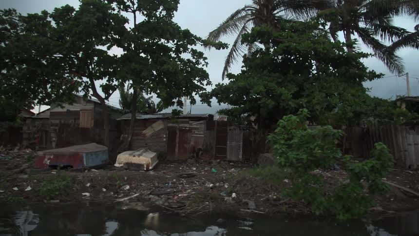 A scenery at slum area