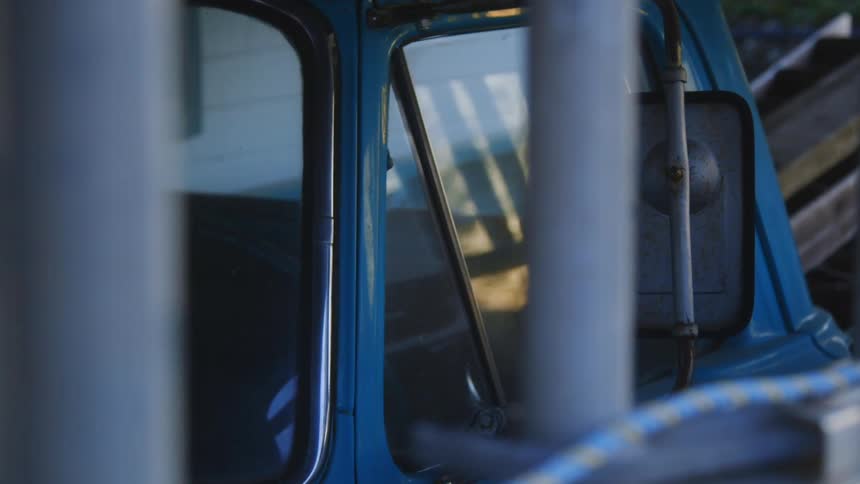 Close up of the side of a truck