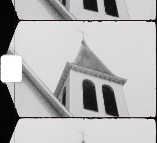 A film strip of a building in a city