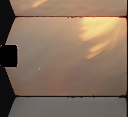 The sun is reflecting off the water