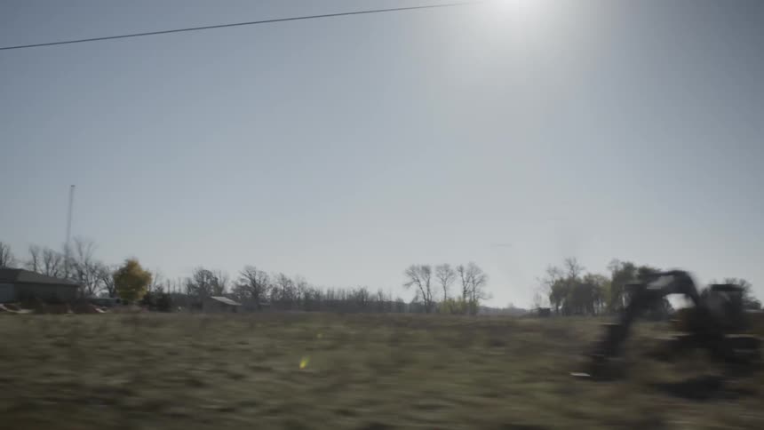 Passing by a rundown rural neighborhood
