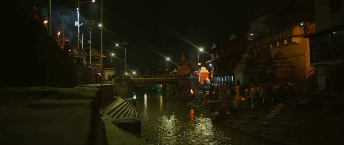 A view of a river running through a city
