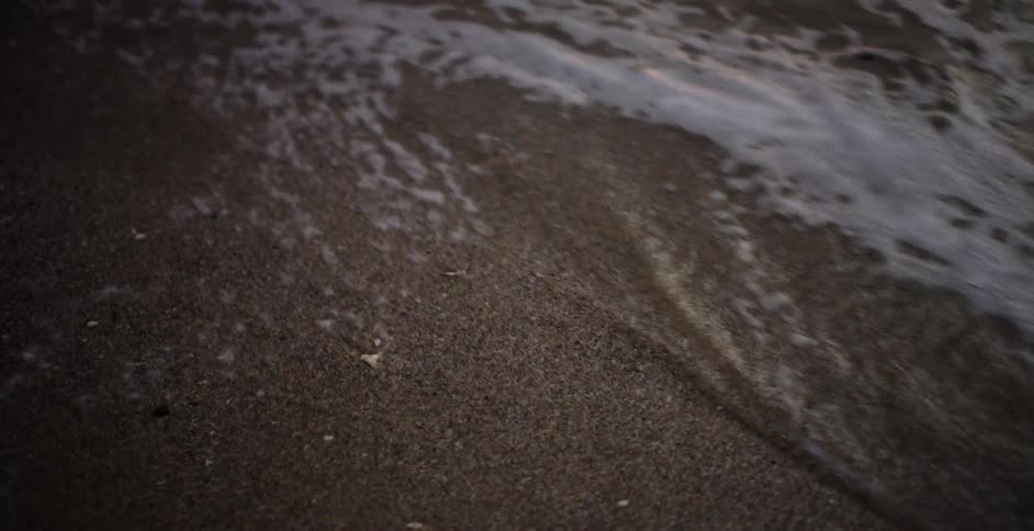 Ocean waves are moving towards the coast