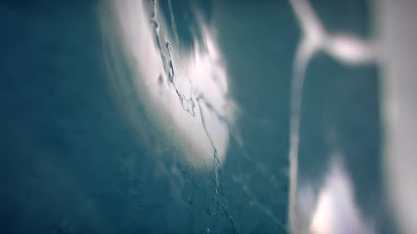 A close up of a piece of ice
