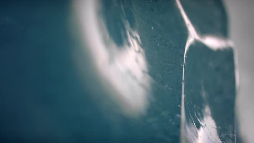 There is a crack in the ice