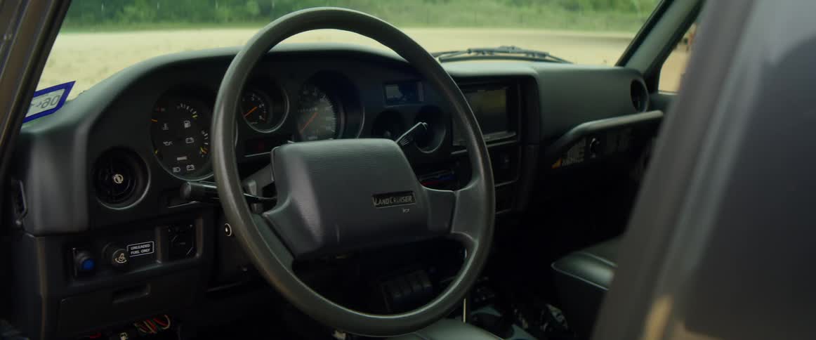 The inside of a the front of a vehicle