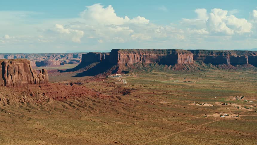 Desert landscape with mesas and buttes