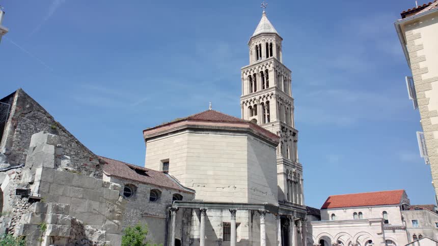 The outside of a church