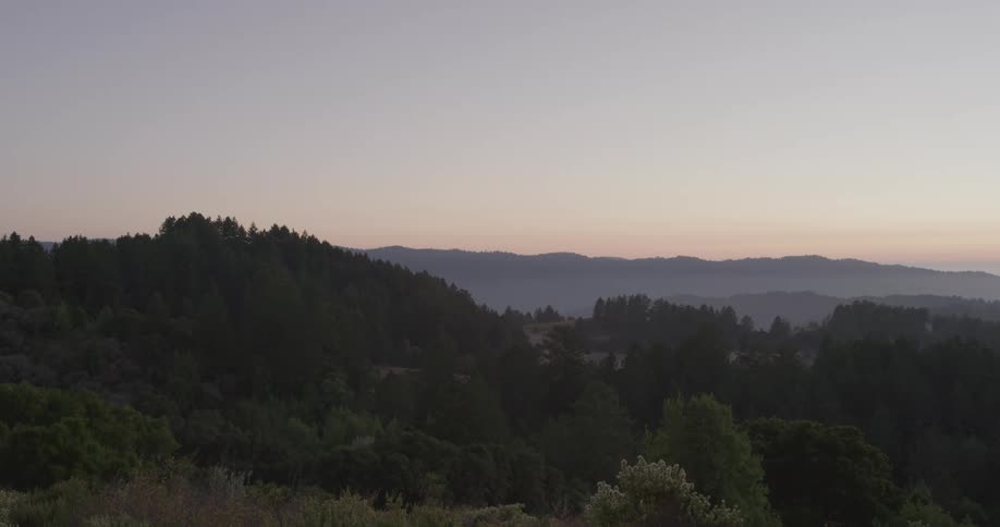 The sun is setting in the horizon
