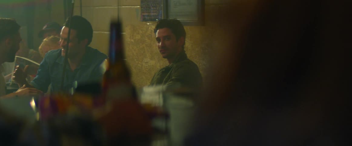 People talk together in the bar