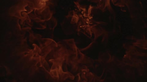 A fireball explosion against a black background