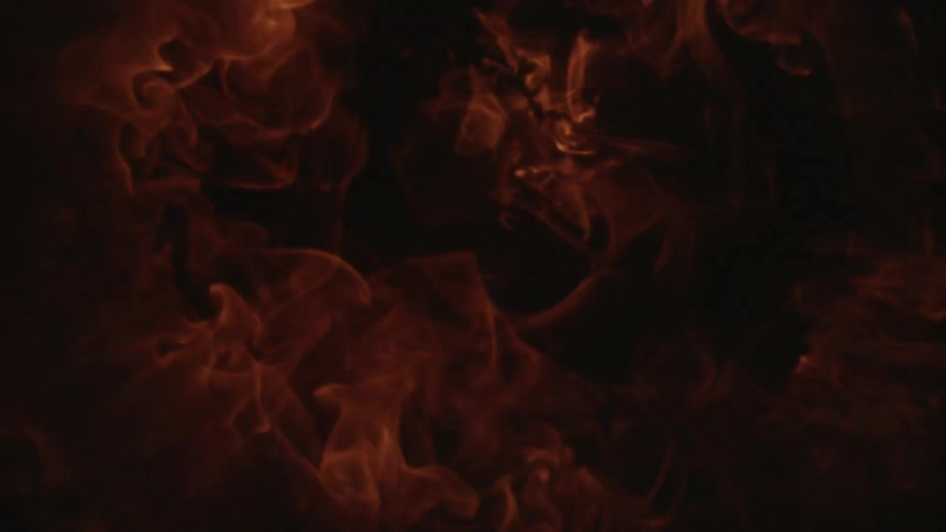A fireball explosion against a black background