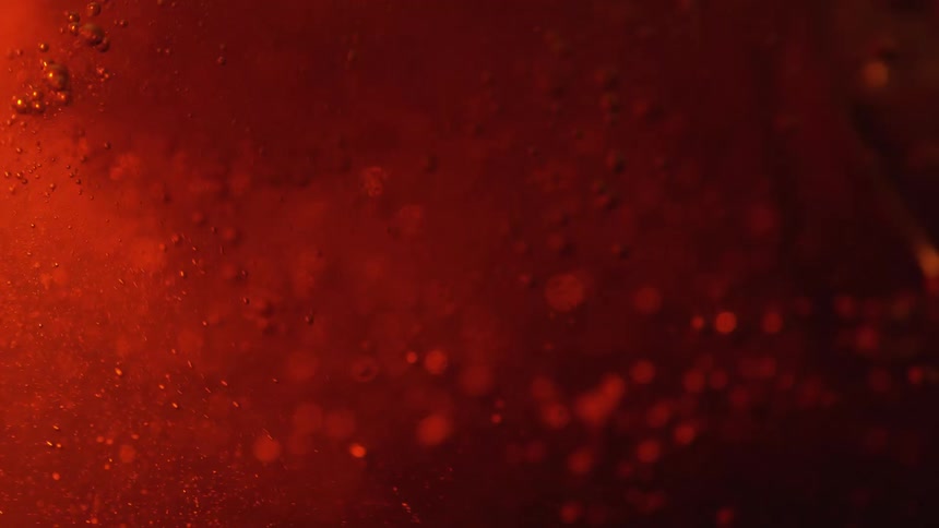 Bubbling orange liquid