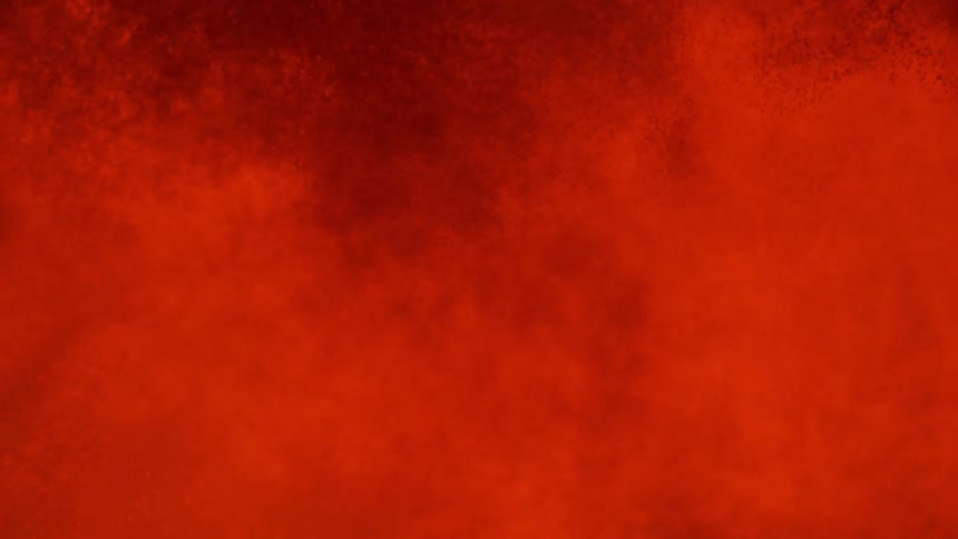 A flame erupts giving off smoke and flames