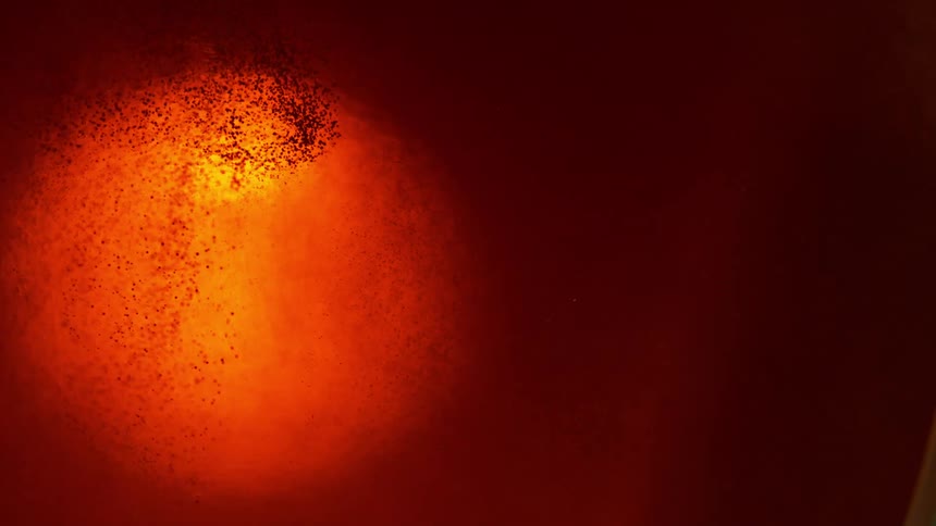 Orange and yellow colors that look like liquid and bubbles