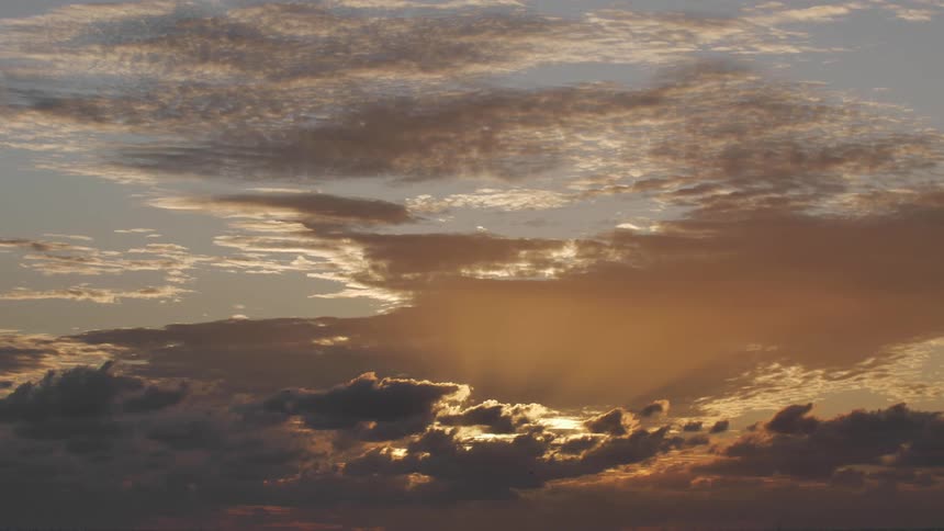Clouds in a sky at sunset