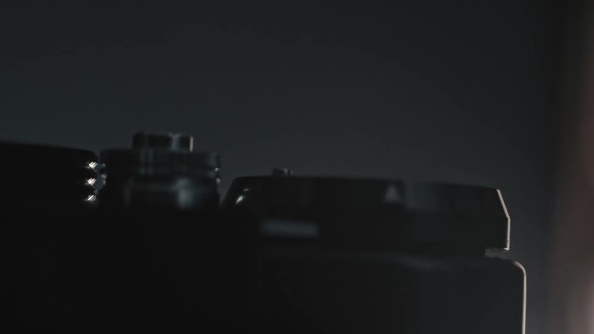 Knobs on top of a photography camera