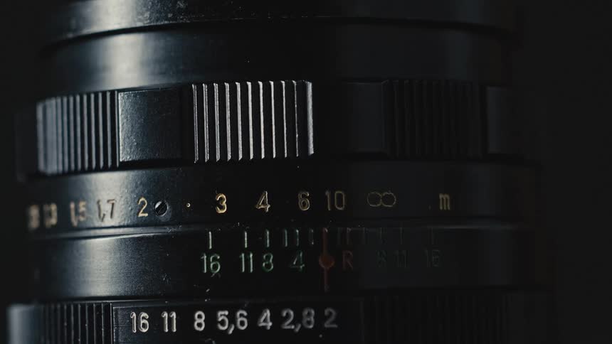 Number provide reference on lens of camera