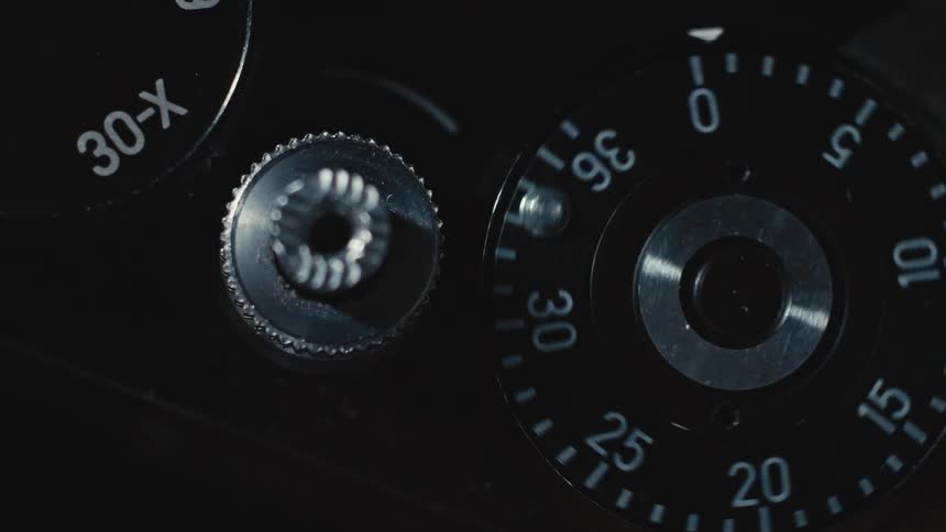 A spinning metal dial with numbers
