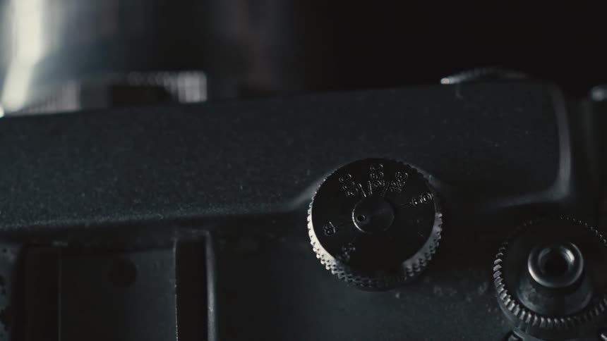 Knobs and dials on a photography camera