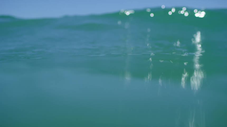 Ocean water is moving in the ocean