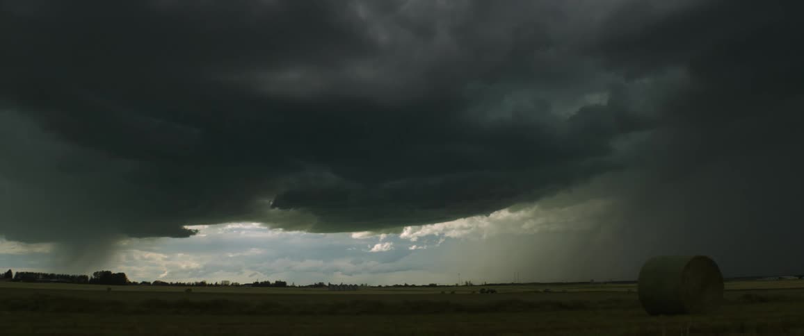 Storm is forming in the countryside