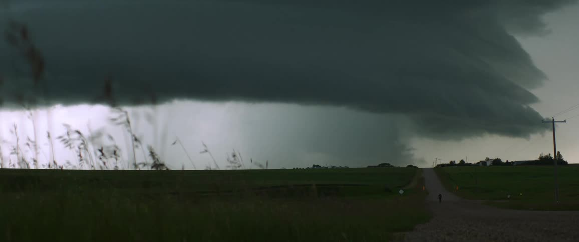 Time lapse view of a storm forming is displayed