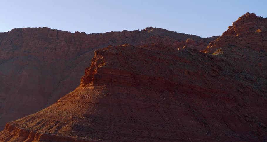 Aerial view of a rock formation