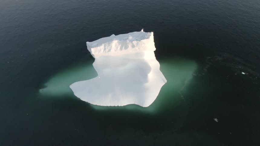 An iceberg in the ocean