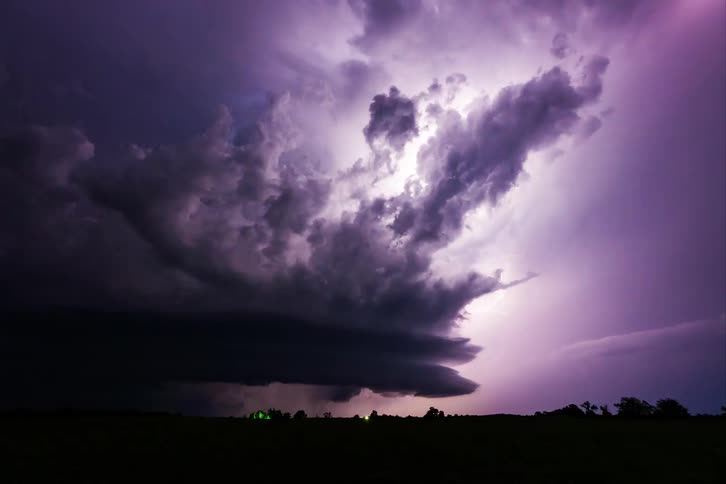 A storm is forming in the sky