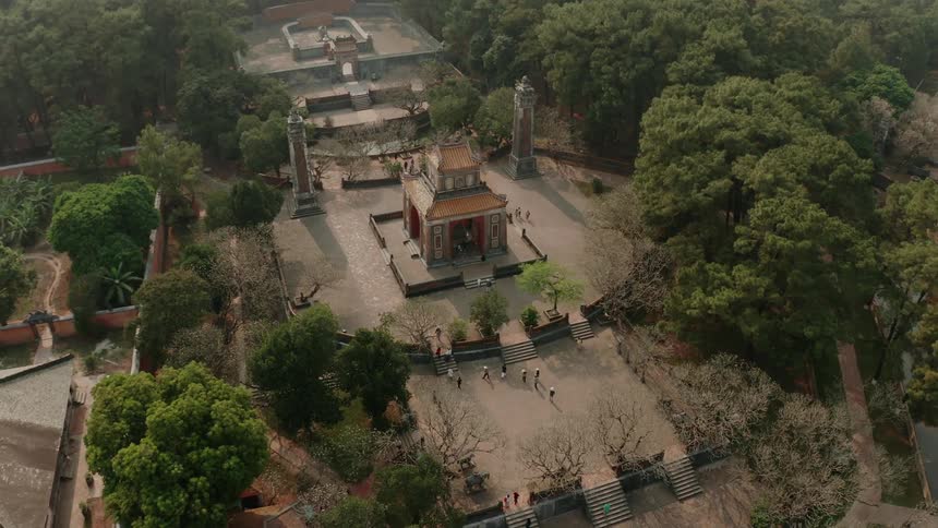People walking in a public park
