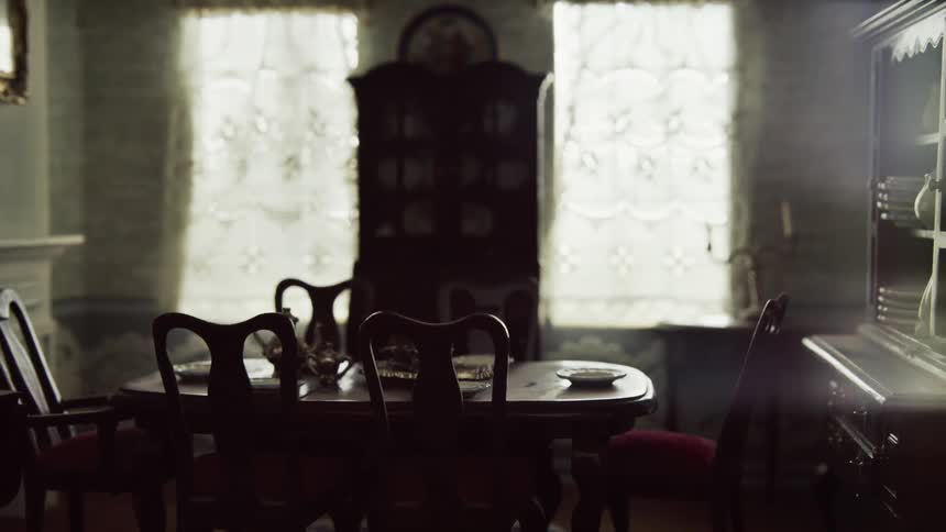 A table in a dining room in a home