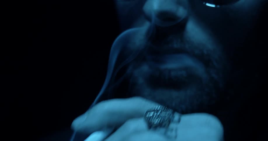 Man smoking a cigarette
