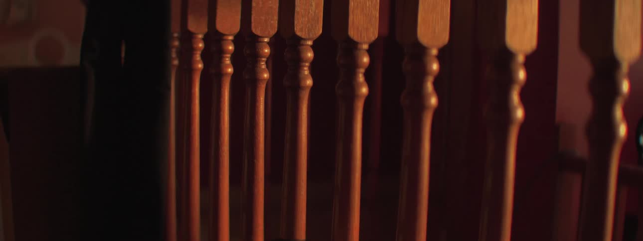 Wall can be seen through rails