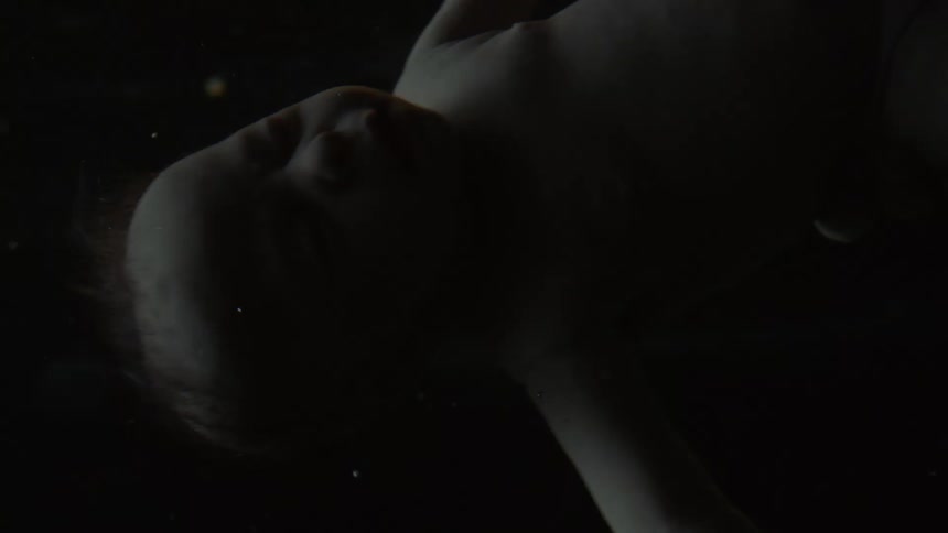 Unborn babys head in the womb