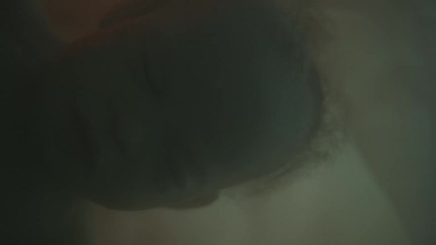 Unborn babys face in the womb