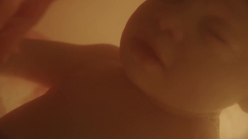 A fetus floating in utero