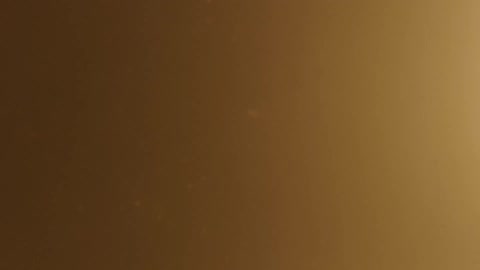 Particles float in cloudy pale brown orange liquid
